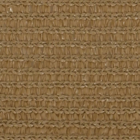 Voile d'ombrage 160 g/m² taupe 2x5 m pehd