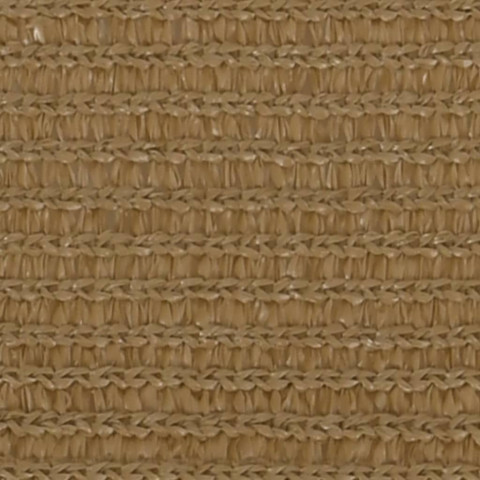 Voile d'ombrage 160 g/m² taupe 3x4,5 m pehd