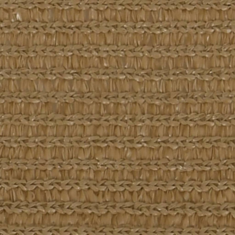 Voile d'ombrage 160 g/m² taupe 4x5 m pehd