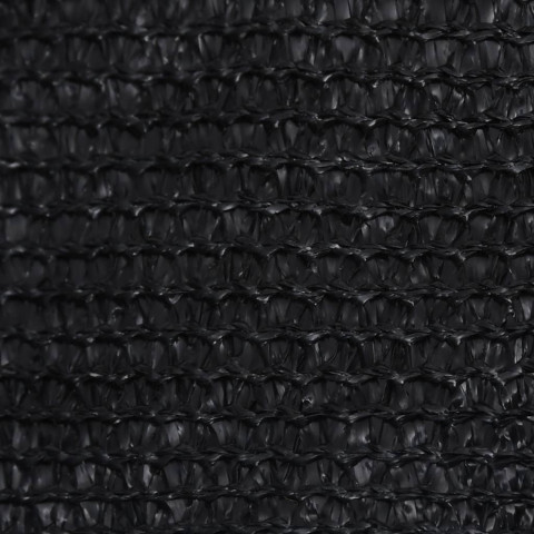 Voile d'ombrage 160 g/m² noir 5x6 m pehd