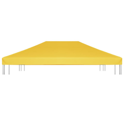 Toile de toit de belvédère 270 g/m² 4x3 m jaune