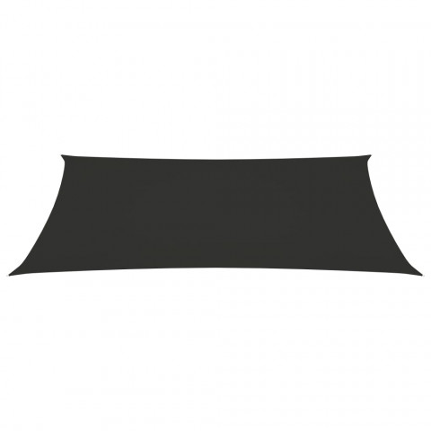 Voile de parasol tissu oxford rectangulaire anthracite - Dimensions au choix