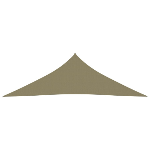 Voile toile d'ombrage parasol tissu oxford triangulaire 3,5 x 3,5 x 4,9 m - Couleur au choix