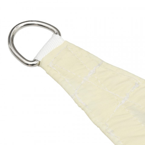 Voile de parasol tissu oxford rectangulaire 2x3,5 m crème