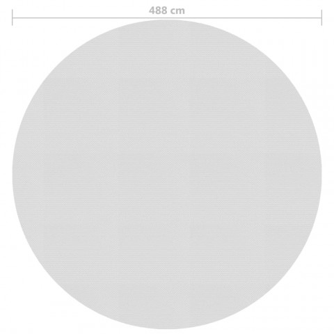Film solaire de piscine flottant pe 488 cm gris