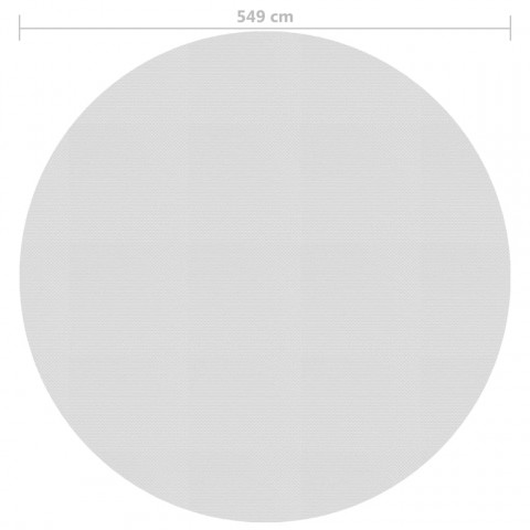 Film solaire de piscine flottant pe 549 cm gris