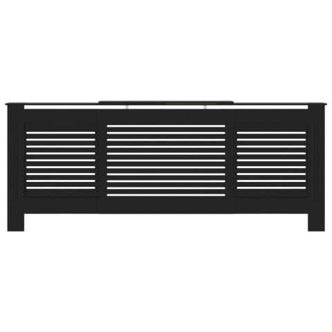 Cache-radiateur mdf noir 205 cm