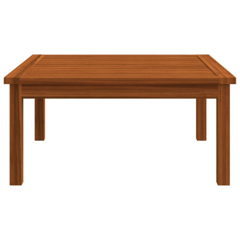 Table de salon de jardin 63x63x30 cm bois solide d'acacia