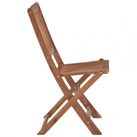 Chaises pliables d'extérieur bois d'acacia solide - Nombre de places au choix