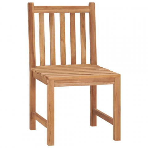 Chaises de jardin 2 pcs bois de teck solide