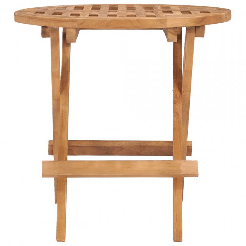 Table pliable de jardin 50x50x50 cm bois de teck solide