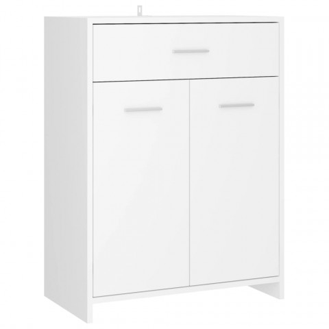 Armoire de salle de bain blanc 60x33x80 cm aggloméré