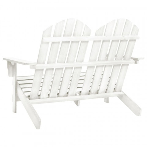 Chaise de jardin adirondack 2 places bois de sapin - Couleur au choix