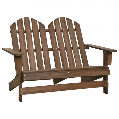 Chaise de jardin adirondack 2 places bois de sapin - Couleur au choix