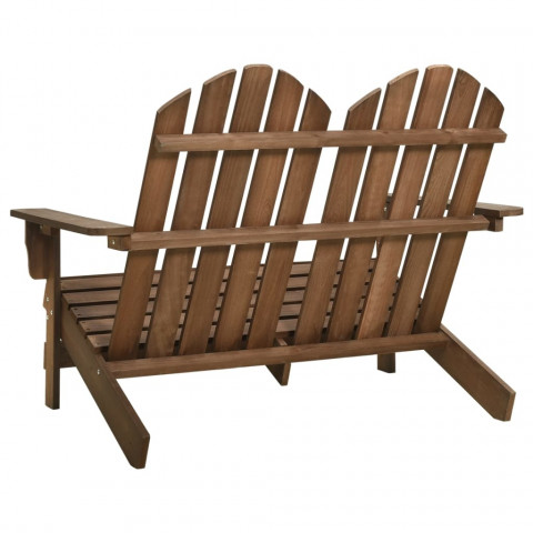 Chaise de jardin adirondack 2 places bois de sapin - Couleur au choix