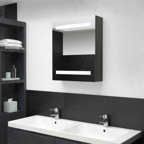 Armoire de salle de bain à miroir led 50x14x60 cm - Couleur au choix