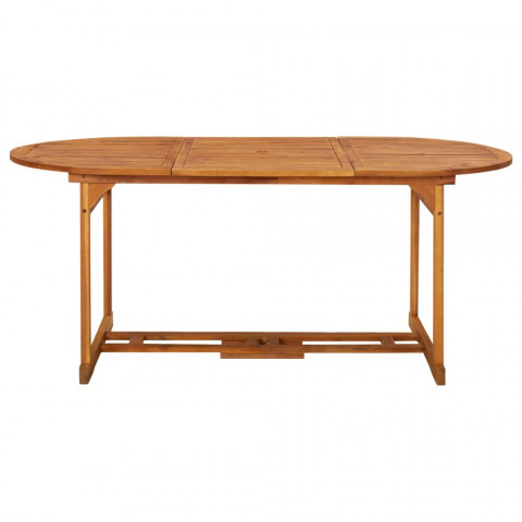 Table à dîner de jardin 180x90x75 cm bois d'acacia solide