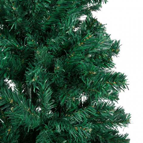 Arbre de noël artificiel avec branches épaisses vert 120 cm pvc