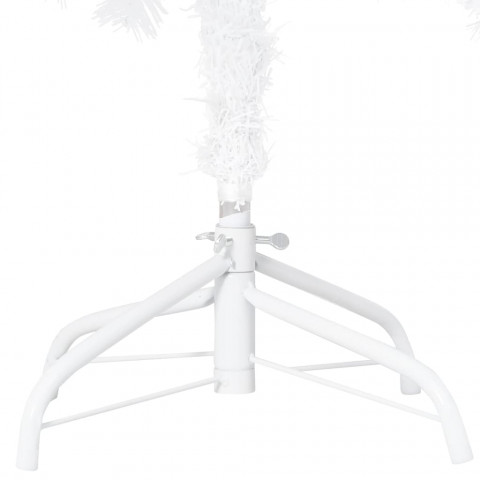 Arbre de noël artificiel avec branches épaisses blanc 120cm pvc