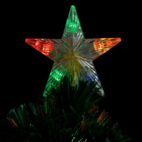  Sapin de Noël artificiel avec support/LED 64 cm fibre optique