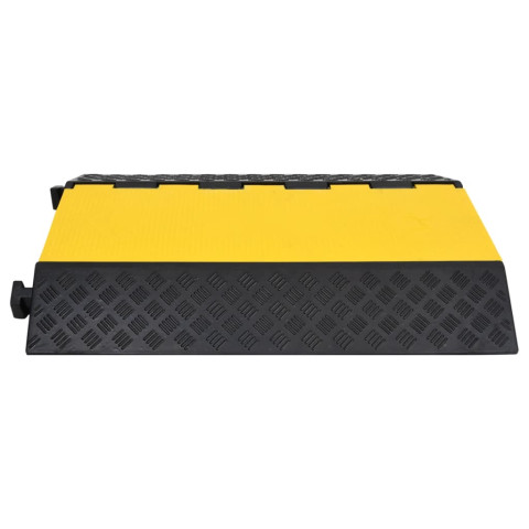 Rampe de protection de câble avec 2 canaux 90 cm caoutchouc