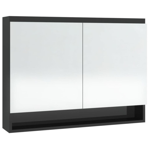 Armoire à miroir de salle de bain 80 x 15 x 60 cm mdf - Couleur au choix