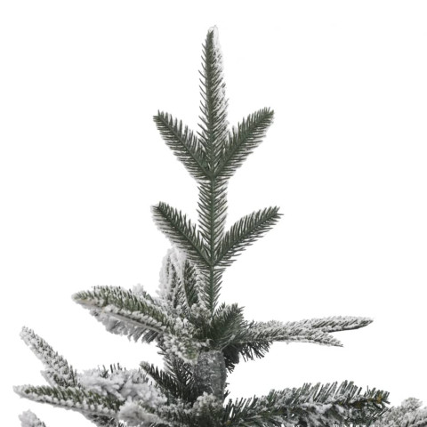 vidaXL Sapin de Noël artificiel à flocons de neige Vert 210 cm PVC