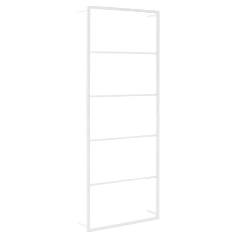 Porte-serviette blanc 45x10x115 cm acier