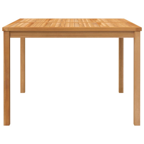 Table à dîner de jardin 110x110x77 cm bois de teck solide
