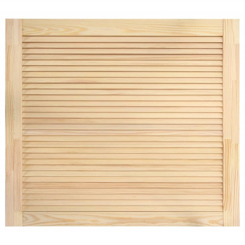 Portes à persiennes 2 pcs bois de pin massif 39,5x49,4 cm