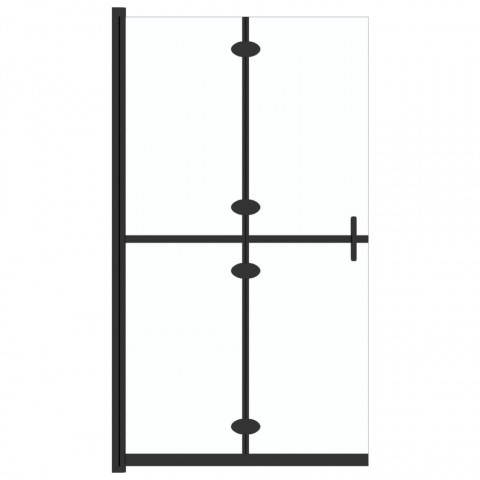 Paroi de douche pliable verre esg transparent 90x190 cm