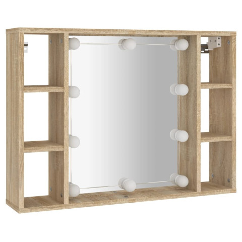 Armoire à miroir avec led 76 x 15 x 55 cm - Couleur au choix
