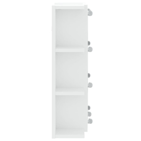 Armoire à miroir avec led 70 x 16,5 x 60 cm blanc helloshop26 02_0006655