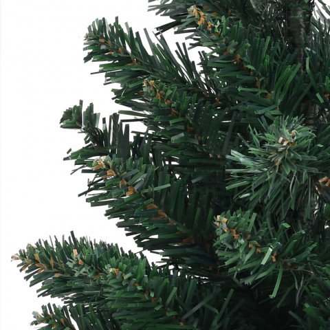 Sapin de noël artificiel avec support vert 60 cm pvc