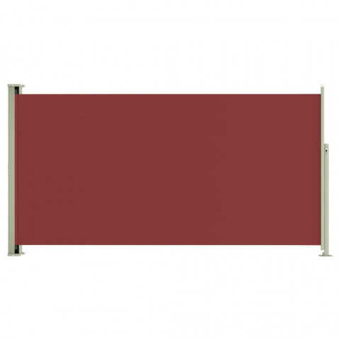 Auvent latéral rétractable de patio 160x300 cm rouge