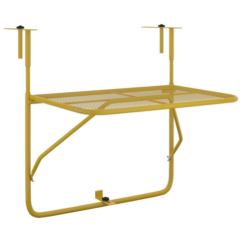 Table de balcon - 60x40 cm acier - Couleur au choix
