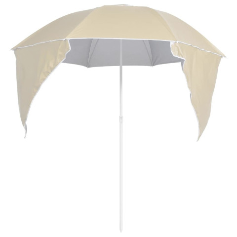 Parasol de plage avec parois latérales 215 cm - Couleur au choix
