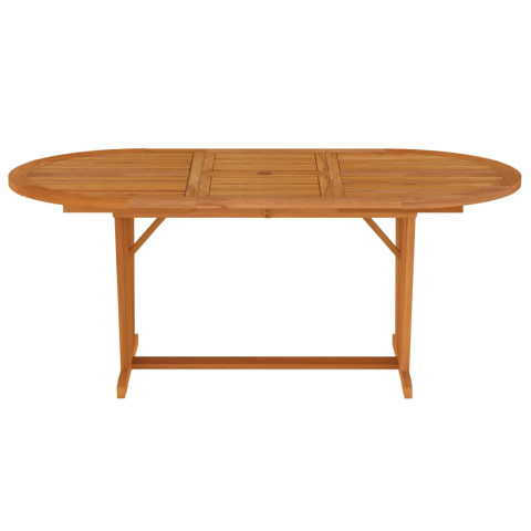 Table de jardin 200x100x75 cm bois d'eucalyptus solide