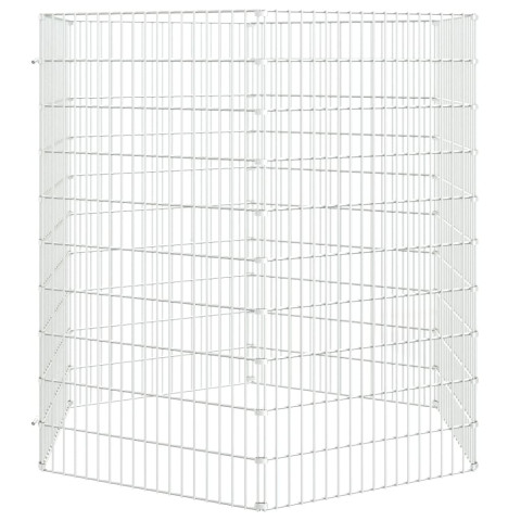Cage à lapin 6 panneaux 54x100 cm fer galvanisé