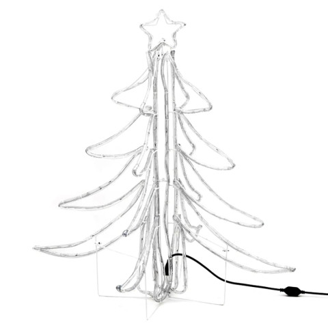 Figure d'arbre de noël pliable avec 360 led blanc chaud