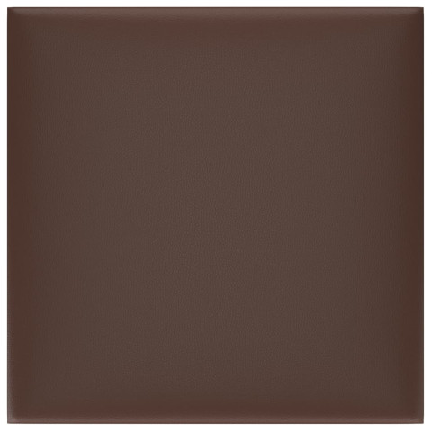 Panneaux muraux 12 pcs marron 30x30 cm similicuir 1,08 m²