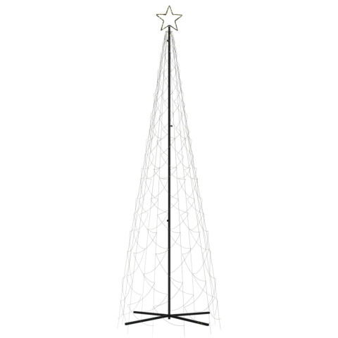  Arbre de Noël cône Blanc chaud 500 LED 100x300 cm