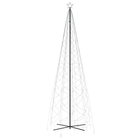 Arbre de Noël cône 1400 LED Blanc froid 160x500 cm