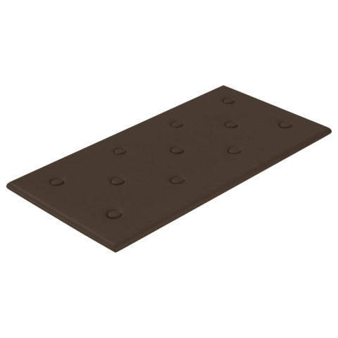 Panneaux muraux 12 pcs marron 60x30 cm similicuir 2,16 m²