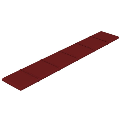 Panneaux muraux 12 pcs rouge bordeaux 90x15 cm tissu 1,62 m²