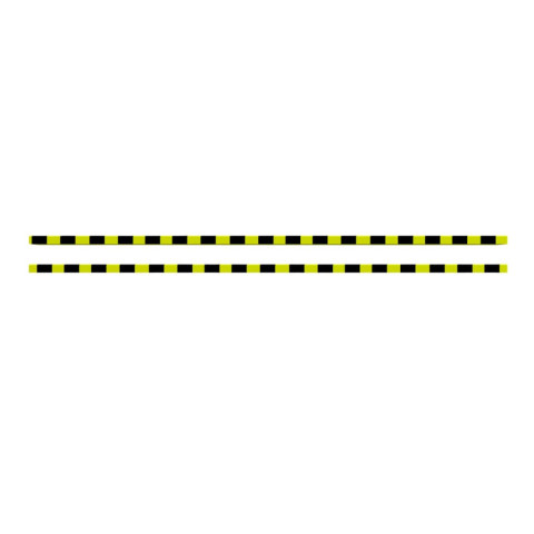 Protecteurs d'angle 2 pcs jaune et noir 6x2x101,5 cm pu