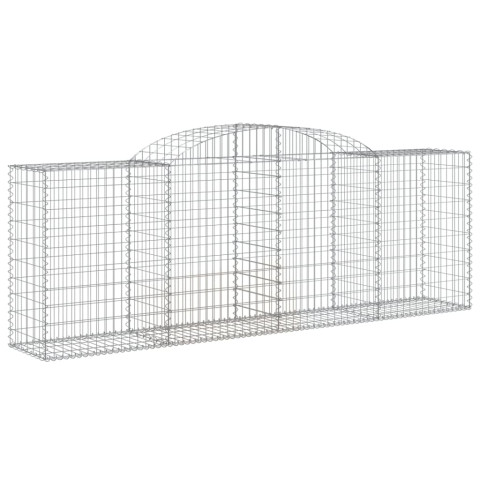 Paniers à gabions arqués 30 pcs 300x50x100/120 cm fer galvanisé