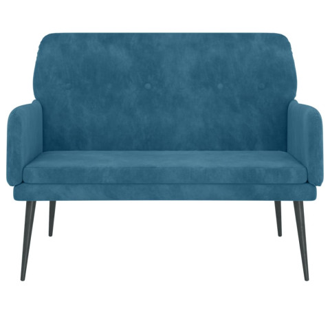 Banc 108x79x79 cm velours - Couleur au choix