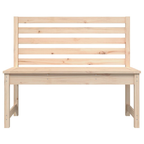 Banc de jardin de patio d'extérieur terrasse 109 x 48 x 91,5 cm bois massif de pin - Couleur au choix