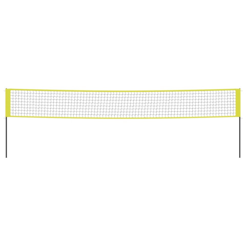 Filet de volley-ball jaune et noir 823x244 cm pe tissu